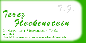 terez fleckenstein business card